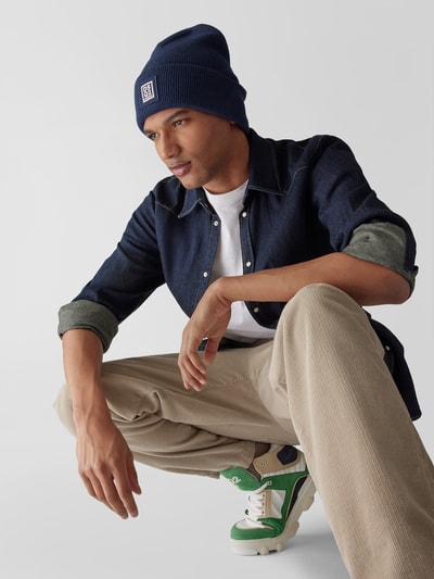 Dsquared2 Beanie mit Label-Patch Dunkelblau 1