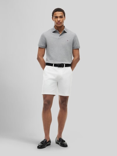 Tommy Hilfiger Koszulka polo o kroju regular fit z mieszanki bawełny Srebrny melanż 1
