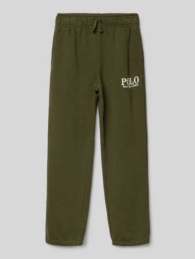 Polo Ralph Lauren Teens Relaxed Fit Sweatpants mit Label-Stitching Oliv 1