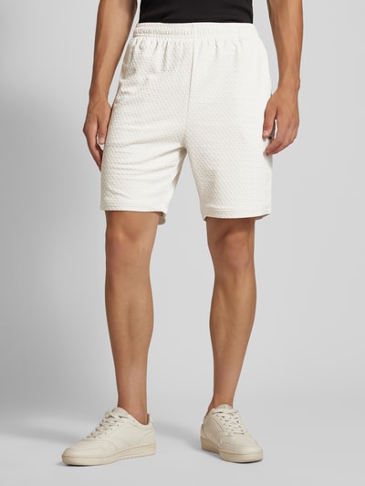 Pegador Regular Fit Sweatshorts mit Strukturmuster Modell 'WYTON' Beige 4