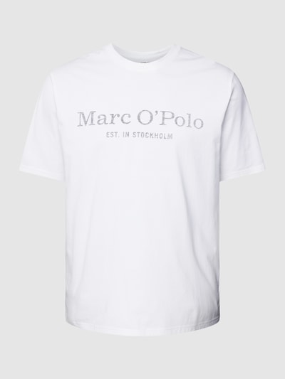 MARC O’POLO PLUS PLUS SIZE T-Shirt mit Label-Print Weiss 2