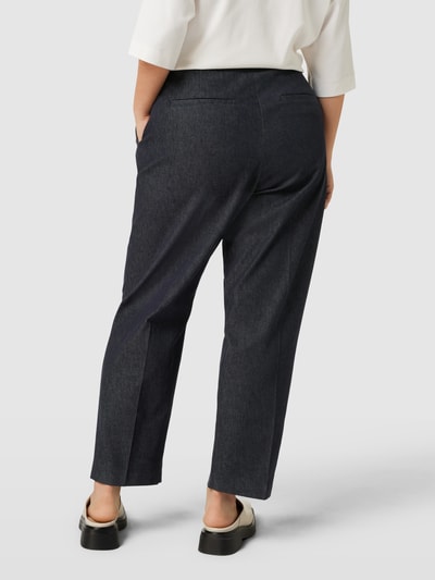 Tommy Hilfiger Curve PLUS SIZE tapered fit stoffen broek met persplooien Donkerblauw - 5