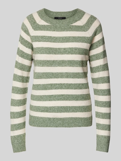 Vero Moda Weicher Langarm Pullover mit Rundhalsausschnitt Modell 'DOFFY' Schilf 2