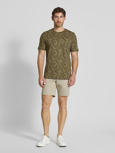 Tommy Hilfiger Regular Fit T-Shirt aus reiner Baumwolle Oliv 1