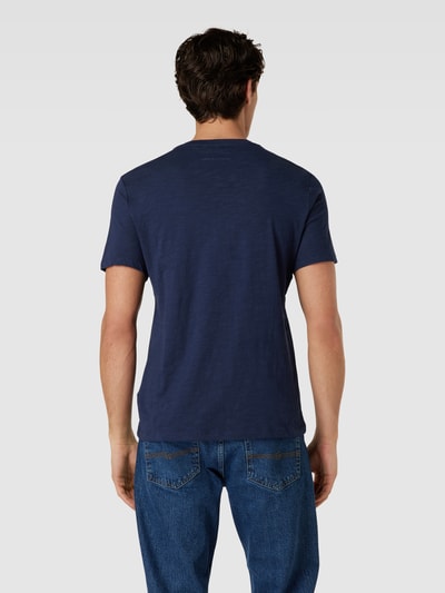 Casual Friday T-shirt met opgestikte borstzak, model 'THOR' Donkerblauw - 5