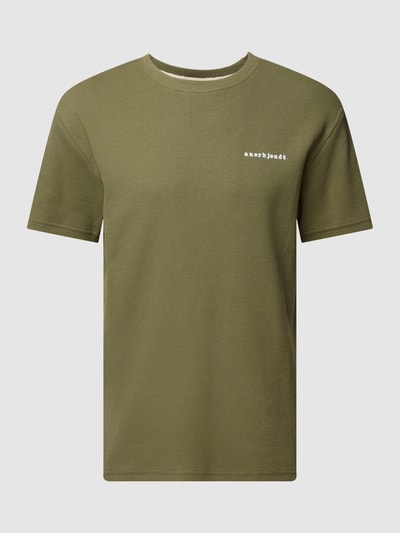 Anerkjendt T-Shirt mit Logo-Stitching Modell 'KIKKI' Olivgrün 2