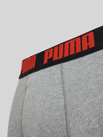 PUMA Boxershort met elastische logo in band in een set van 2 stuks Zwart - 2