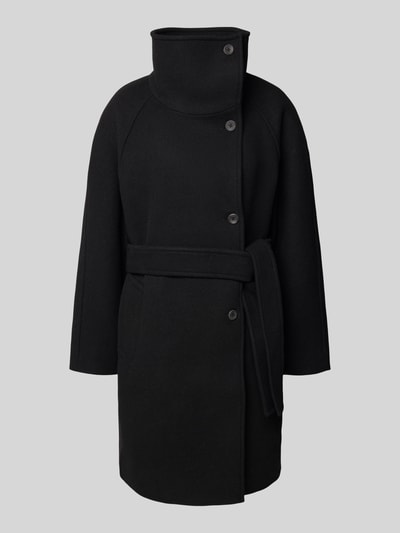 Calvin Klein Womenswear Płaszcz wełniany ze stójką Czarny 2