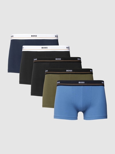 BOSS Boxershort met elastische band in een set van 5 stuks Blauw - 1