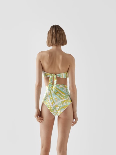 Emilio Pucci Bikini-Hose mit grafischem Muster Hellgrün 5