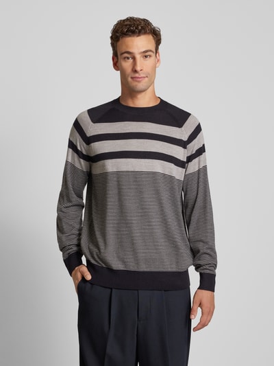 ARMANI EXCHANGE Strickpullover mit Rundhalsausschnitt Dunkelblau 4