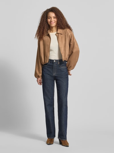 ONLY Bluzon o kroju regular fit z wykładanym kołnierzem model 'EVA' Camel 1
