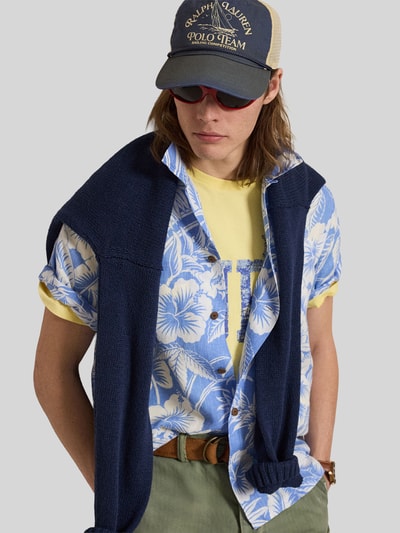 Polo Ralph Lauren regular fit vrijetijdsoverhemd van puur linnen Bleu - 6