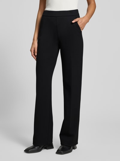 Angels Stoffen broek met elastische band, model 'LIZ' Zwart - 4