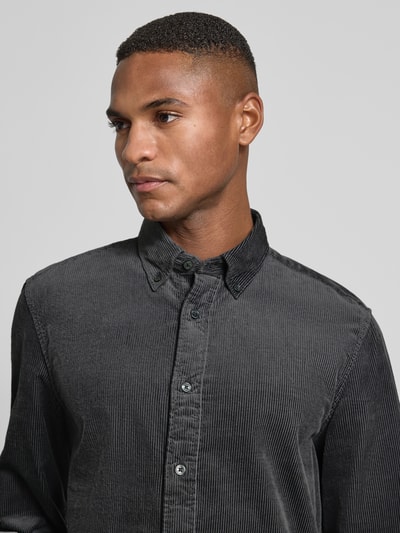 Marc O'Polo Regular fit vrijetijdsoverhemd van puur katoen Antraciet - 3