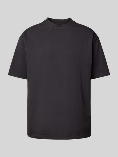 BOSS Orange Oversized T-Shirt mit Label-Stitching Black 2