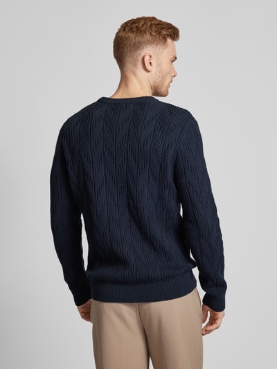 Tom Tailor Strickpullover mit Rundhalsausschnitt Marine 5