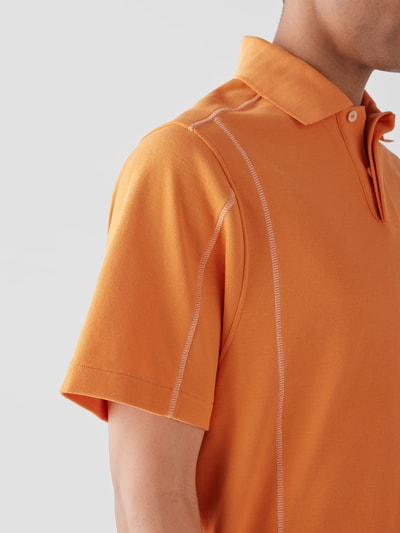 Jacquemus Poloshirt mit Label-Stitching Orange 3