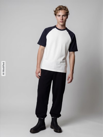 ONLY & SONS Relaxed Fit T-Shirt aus reiner Baumwolle Modell 'HEATON' Offwhite 1