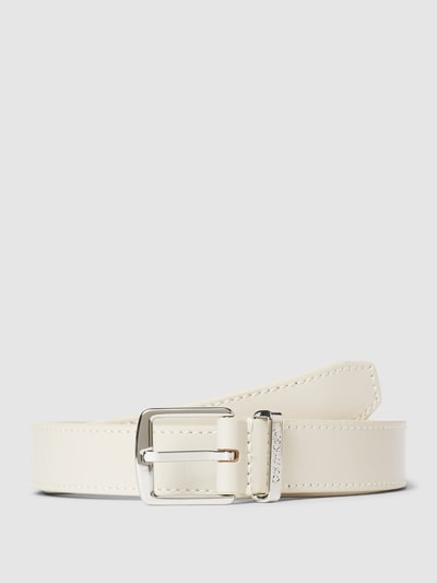 CK Calvin Klein Leren riem met labeldetails, model 'MUST' Ecru - 1