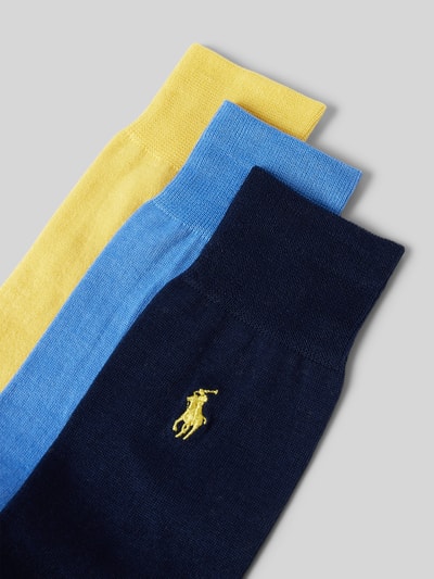 Polo Ralph Lauren Underwear Socken mit Logo-Stitching im 3er-Pack Gelb 2