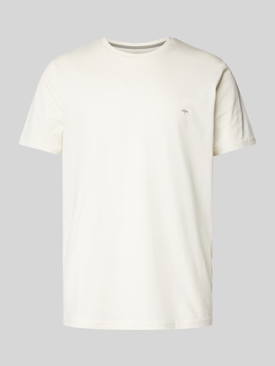 Fynch-Hatton T-Shirt mit Logo-Stitching Offwhite 2