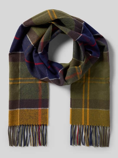 Barbour Sjaal van zuivere lamswol, model 'INVERNESS' Groen - 1