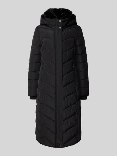 NAUTGÅRD Gewatteerde lange jas met Sorona® Aura-vulling Zwart - 2