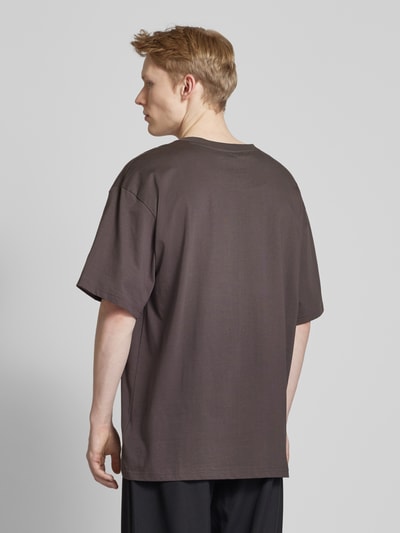 KARL KANI T-shirt met labelstitching Donkergrijs - 5