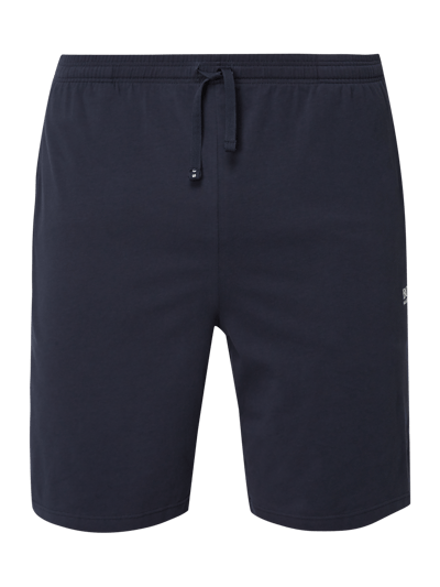 BOSS Pyjamashorts mit Logo-Stickerei Marine 2