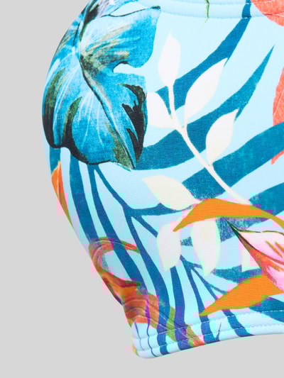VENICE BEACH Bustier-Bikini-Oberteil mit floralem Allover-Print Modell 'Caru' Hellblau 2