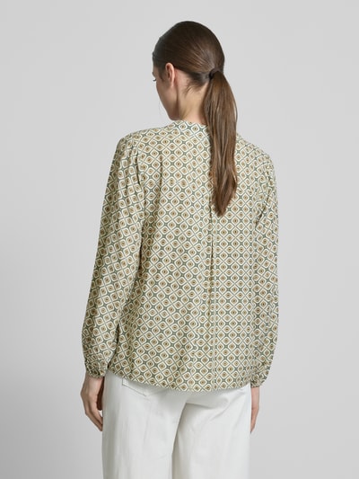 ZABAIONE Relaxed fit blouse met tuniekkraag, model 'Mi44mii' Kaki - 5