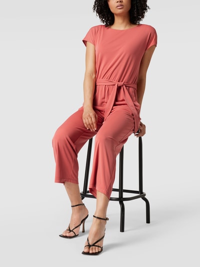 Jake*s Collection Jumpsuit met tailleband Lichtrood - 1