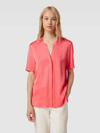 Christian Berg Woman Selection Blouseshirt van viscose met V-hals Koraal - 4