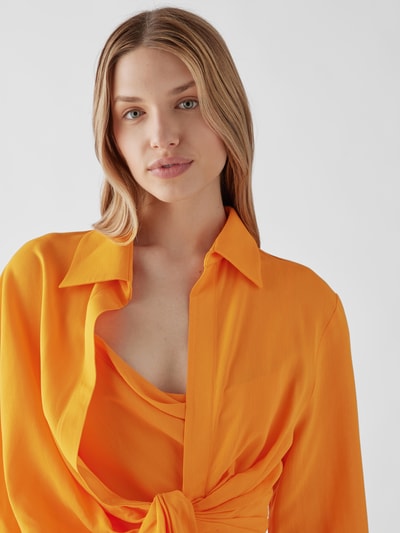 Jacquemus Hemdbluse in Wickel-Optik Orange 6