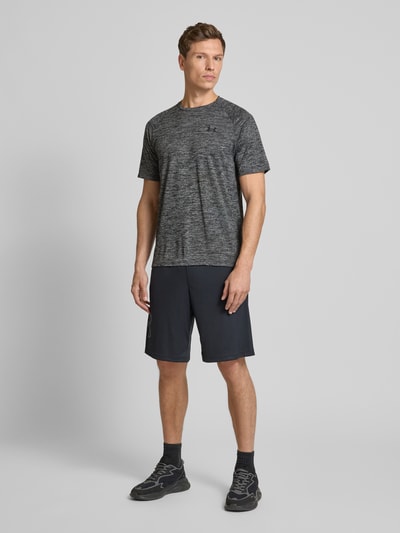 Under Armour T-shirt met logoprint, model 'TECH 2.0' Zwart - 1