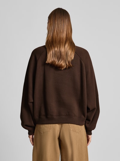 Polo Ralph Lauren Bluza z nadrukiem z motywem i okrągłym dekoltem Ciemnobrązowy melanż 5