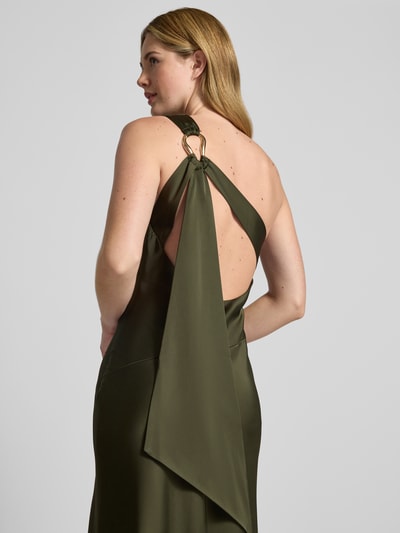 Adrianna Papell Regular fit avondjurk in one shoulder-design Olijfgroen - 3