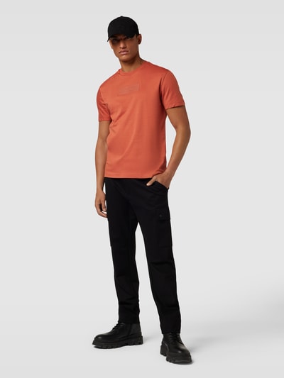 CK Calvin Klein T-shirt met labeldetail Terracotta - 1