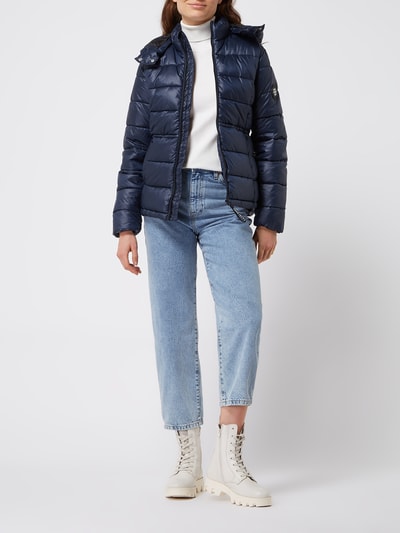 Pepe Jeans Steppjacke mit abnehmbarer Kapuze Modell 'Camille' - wasserabweisend Dunkelblau Melange 1