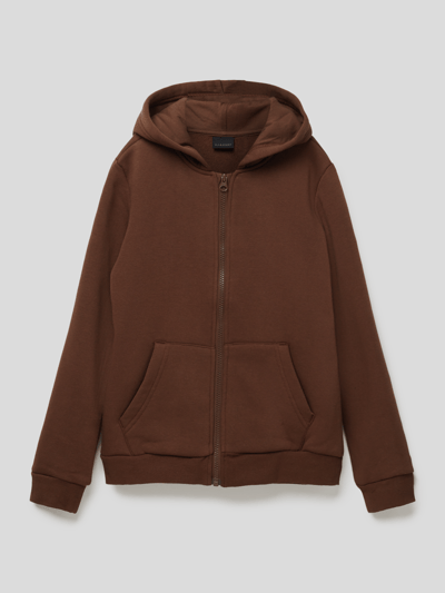 Kabooki Sweatjacke mit Kapuze Mittelbraun 1