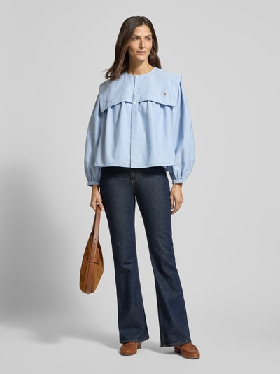 Polo Ralph Lauren Overhemdblouse met matrozenkraag Bleu - 1