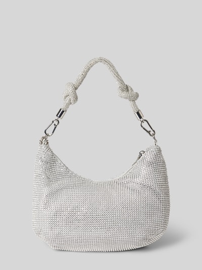 Steve Madden Hobo Bag mit Allover-Strasssteinbesatz Modell 'KAYA' Silber 4