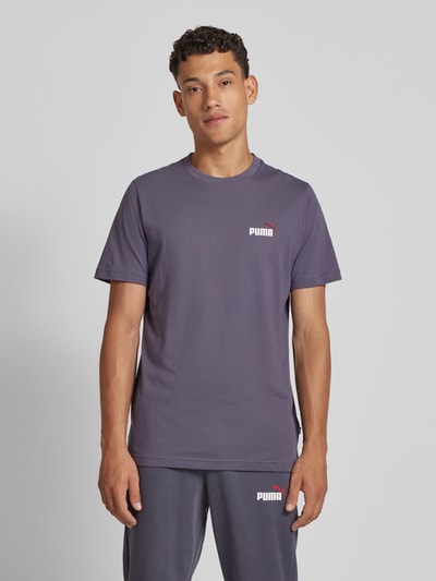 PUMA PERFORMANCE T-Shirt mit Label-Print Anthrazit 4