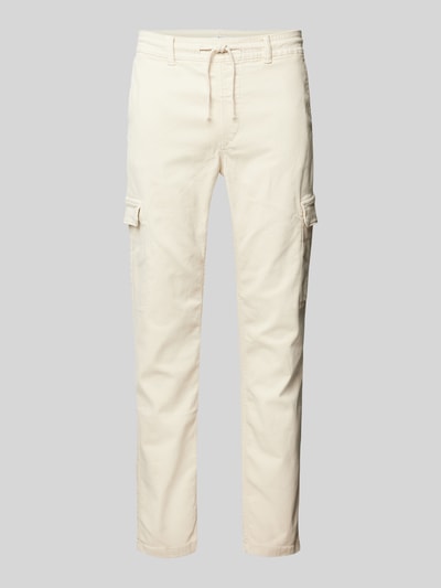 Pepe Jeans Slim fit cargobroek met tunnelkoord, model 'Gymdigo' Offwhite - 2