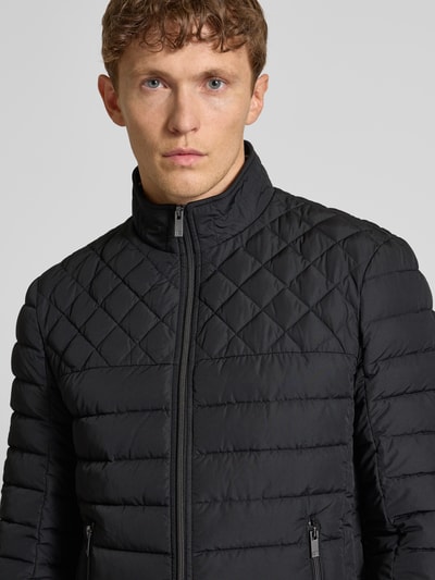 Christian Berg Men Steppjacke mit Reißverschlusstaschen Black 3