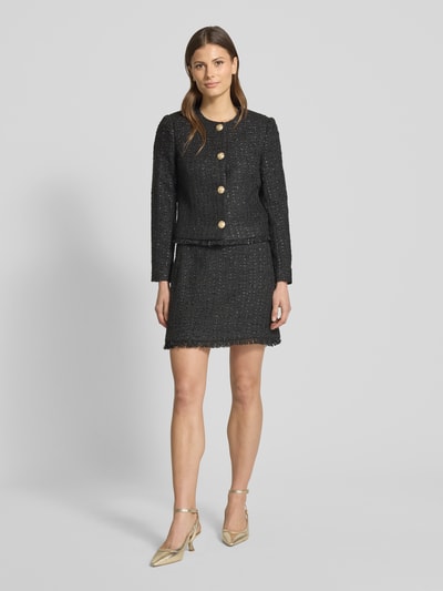 Vero Moda Spódnica mini o dopasowanym kroju z nieobszytym dołem Czarny 1