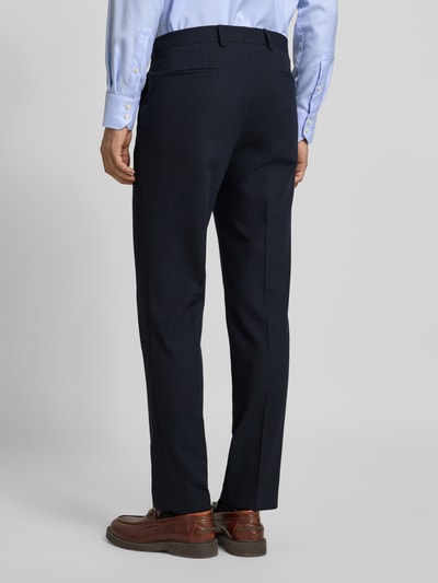 BOSS Regular Fit Anzughose mit Bügelfalten Modell 'LEON' Marine 5
