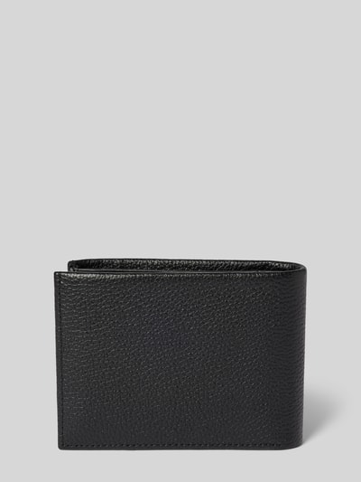 CK Calvin Klein Lederportemonnaie mit Strukturmuster Modell 'WARMTH TRIFOLD' Black 2