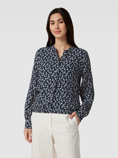 Jake*s Casual Blouse van viscose met all-over print Zwart - 4